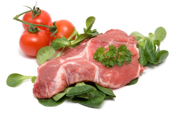 Rohes Schweinesteak