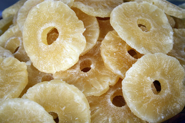 ananas séché en tranches