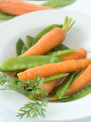 Peas and carrot
