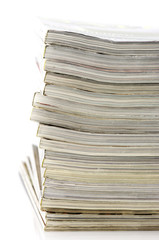 Stack of magazines