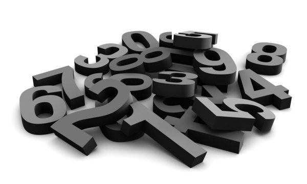 Big pile of black numbers