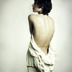 Rolgordijnen Undress elegant woman © Egor Mayer