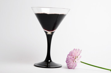 Chrysanteme und Wein