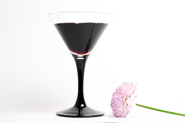 Chrysanteme und Wein