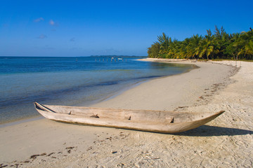 Canoe on the beach