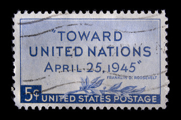 Vintage US commemorative postage stamp