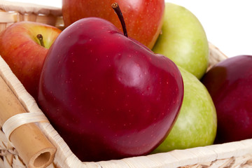 Red and green apples