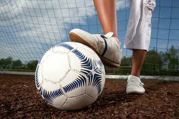 Fuss auf Ball