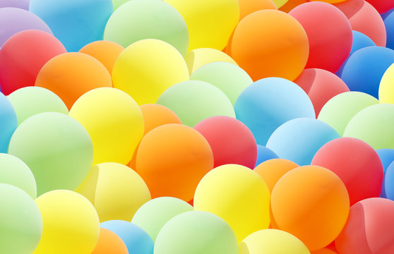 Colurful balloon cloud