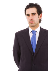 portrait of young business man, isolated on white