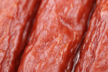 Background of tasty sausages