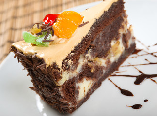 chocolate cake.