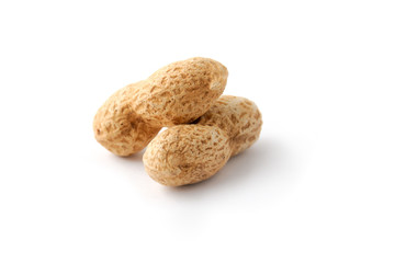 Peanuts isolated on white
