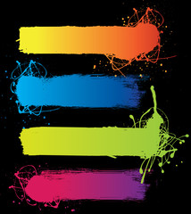 grunge banners