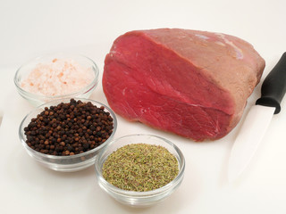 rohes Fleisch vom Rind