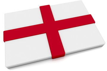 Obraz premium 3D England Flag Button