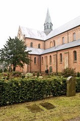 Fototapeta premium Sorø Klosterkirke, Eglise de Sorø au Danemark
