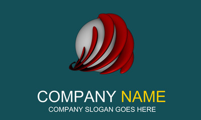 Naklejka premium Logotype