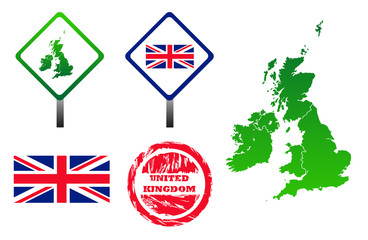 United Kingdom icons set