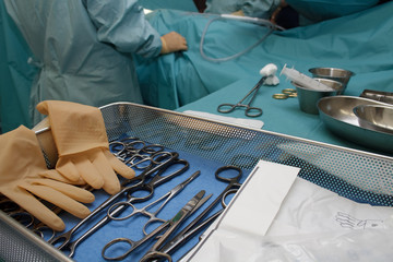 Surgeons operating