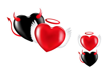 Angel And Demon Hearts