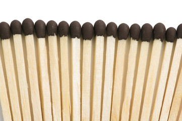 Matches isolated on white background