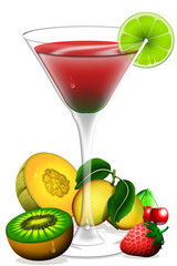 Aperitivo alla Frutta-Fruit Cocktail-Boisson aux Fruits