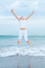 happy young woman