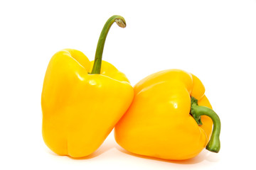 Two yellow pepper