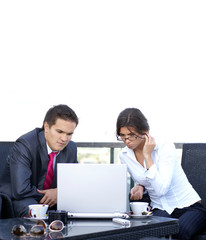 Business people working together