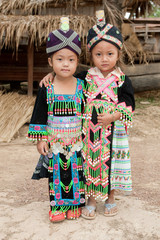 Mädchen von Laos Volksgruppe Hmong