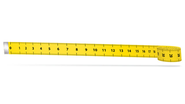 Yellow measure tape
