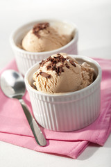 ice cream with chocolate