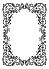 antique frame engraving (vector)