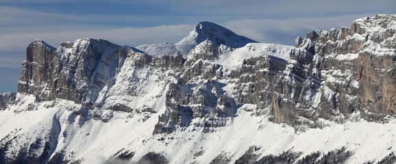 Vue aerienne sur le Vercors