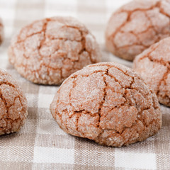 Homemade dark chocolate cookies.