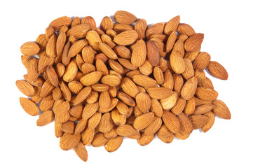 Peeled Almond as background