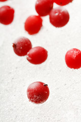 frozen cranberries.