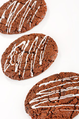 Homemade dark chocolate cookies.