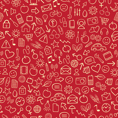 Red Seamless Background