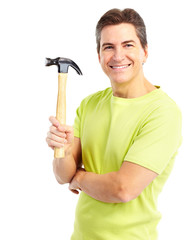 Man with hammer