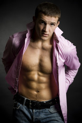 Fototapeta premium Young muscular man