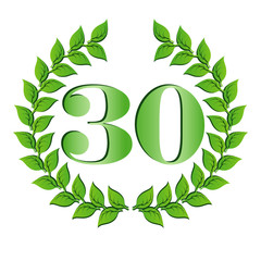 30-Lorbeerkranz