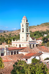 Convento de San Francisco church before,  Trinidad, Cuba.