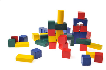 Obraz premium wooden toy blocks
