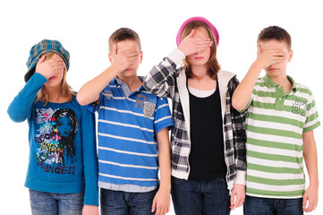 Obraz premium Kids blind