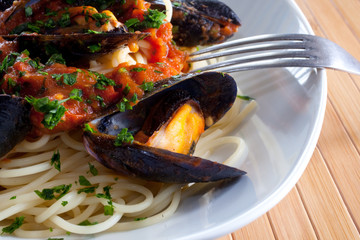 Spaghetti con le cozze