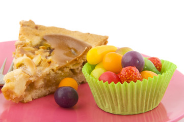 apple pie and sweet candy