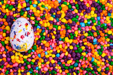 Easter egg on candy