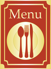 Elegant menu background vector
